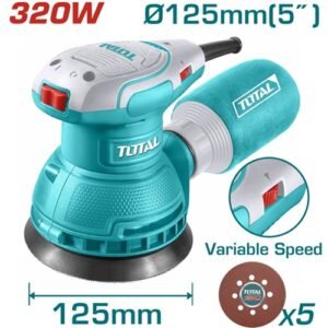 Total Variable Speed Random Orbital Sander TF2131256 – 320W 125mm