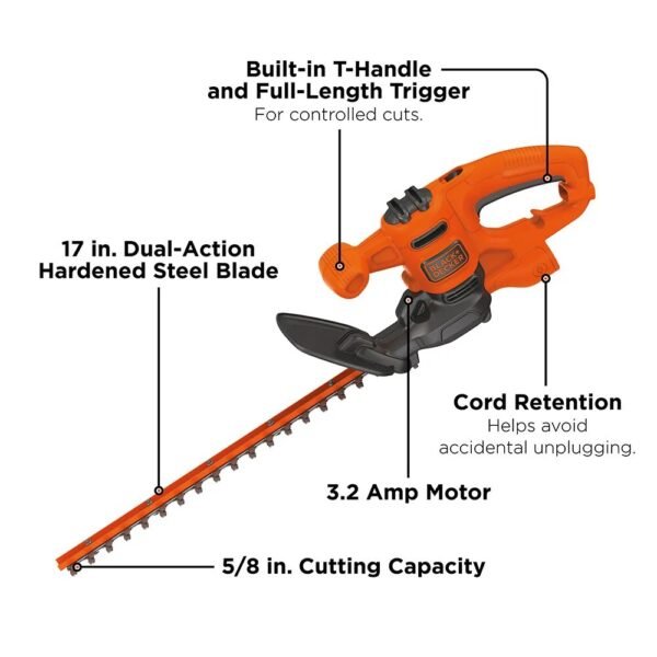 Electric Hedge Trimmer 17in